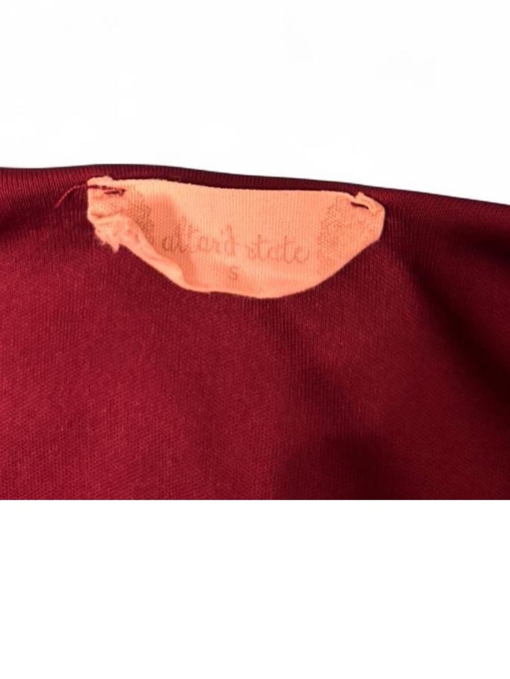 Altar'd State Burgundy Tie-Front Ruffle Mini Dress - Picture 2 of 2